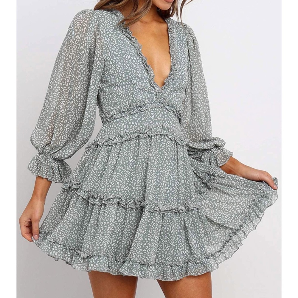 Amazon Ruffle Dress - Picture 2 of 6